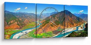 Tablou - Râul Yangtze (cu ceas) (90x30 cm)