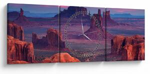 Tablou - Hunts Mesa (cu ceas) (90x30 cm)