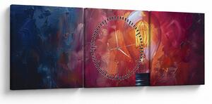 Tablou - Ideea (cu ceas) (90x30 cm)