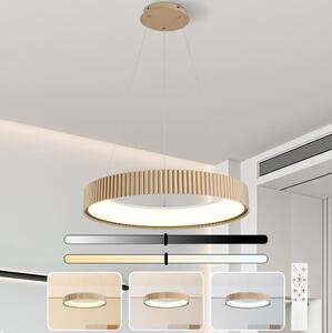 Brilagi - Lustru suspendat pe cablu FALCON MODERN, LED dimabil, 54W/230V, 60 cm, bej + telecomandă