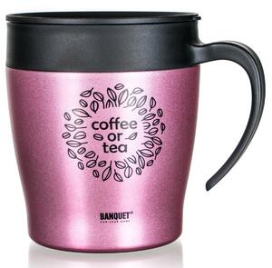 Banquet Cană termo de călătorie TAZZA 330 ml, roz