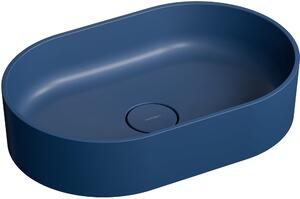 Omnires Ovo M+ lavoar 55x36 cm oval de blat albastru OVOUNMB