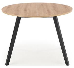 Masa extensibila RUBEN, stejar artisan/negru, 102/142x102x73 cm