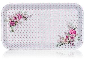Tavă de banchet din melamină ROSE 29,5 x 16,5 cm