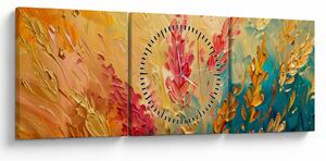 Tablou - Vopsirea câmpului (cu ceas) (90x30 cm)