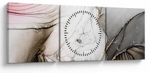 Tablou - Cerneală de marmură (cu ceas) (90x30 cm)