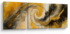 Tablou - Abstractizare în spirală (cu ceas) (90x30 cm)