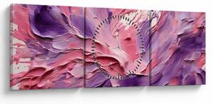 Tablou - Abstracție romantică (cu ceas) (90x30 cm)