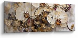 Tablou - Orhidee (cu ceas) (90x30 cm)