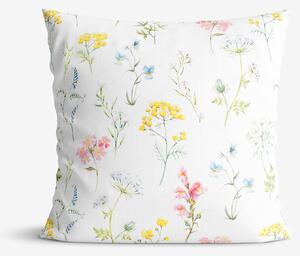 Goldea față de pernă 100% bumbac deluxe - primăvară înflorită 45 x 45 cm