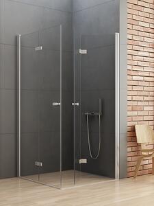 New Trendy New Soleo cabină de duș 90x90 cm pătrat crom luciu/sticlă transparentă D-0149A/D-0153A