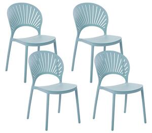 Set 4 buc scaune de sufragerie Ostza (albastru). 1081821