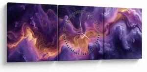 Tablou - Nebuloasa purpurie (cu ceas) (90x30 cm)