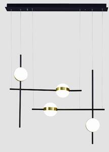 Mantra Cuba lampă suspendată 1x32 W alb-negru-auriu 7160