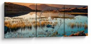 Tablou - Lac Guichard (cu ceas) (90x30 cm)