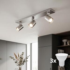 Philips 53093/48/12 - Spot LED RUNNER, crom mat, 3x GU10/20W/230V