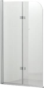 Hagser Anke paravan cadă 80 cm două piese crom luciu/sticlă transparentă HGR20000023