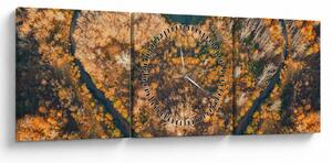 Tablou - Râu în formă de inimă (cu ceas) (90x30 cm)