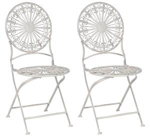 Set 2 buc scaune de grădină Sarala (alb) . 1075821