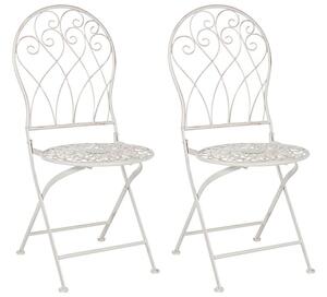 Set 2 buc scaune de grădină Seppi (alb) . 1075993