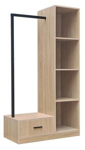 Dulap Erdeco, natural, 80x40x150 cm