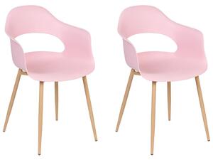 Set 2 buc scaune de sufragerie Unika (roz) . 1076298