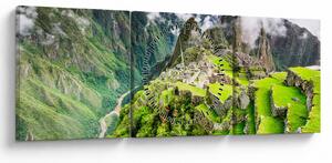 Tablou - Machu Picchu (cu ceas) (90x30 cm)