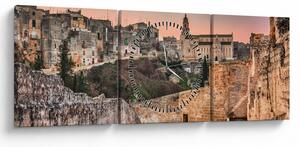 Tablou - Gravina în Puglia, Italia (cu ceas) (90x30 cm)