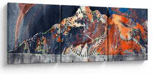 Tablou - Ilustrație de sweathouses (cu ceas) (90x30 cm)