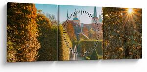 Tablou - Palatul Wallenstein (cu ceas) (90x30 cm)