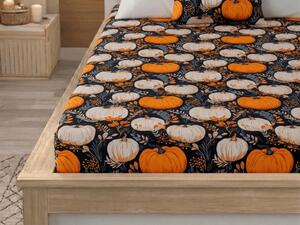 Cearsaf din microfibra MAGIC PUMPKIN colorat 90x200 cm