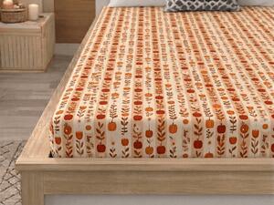 Cearsaf din microfibra PUMPKIN STRIPES colorat 90x200 cm