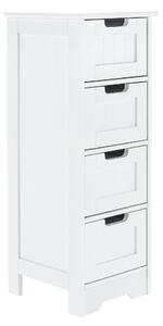 KONDELA Comodă cu 4-sertare, alb, ATENE TYPUL 7