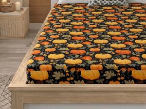 Cearsaf din microfibra ORANGE PUMPKINS colorat 90x200 cm