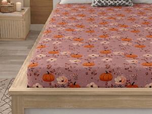 Cearsaf din microfibra PUMPKINS ROSAVIE roz vechi 90x200 cm