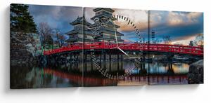 Tablou - Japonia (cu ceas) (90x30 cm)