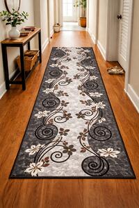 Traversa Model Print Seoul, Gri , Suport Pasla, Latime 200 cm, 820 gr mp