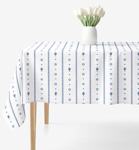 Goldea față de masă 100% bumbac - folclor alb 80 x 80 cm