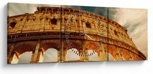 Tablou - Colosseum roman (cu ceas) (90x30 cm)
