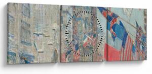 Tablou - Childe Hassam, Allies day, reproducere (cu ceas) (90x30 cm)