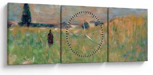 Tablou - Georges Seurat, A Summer Landscape, reproducere (cu ceas) (90x30 cm)