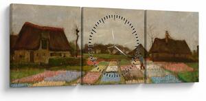 Tablou - Vincent van Gogh, Flower Beds in Holland, reproducere (cu ceas) (90x30 cm)