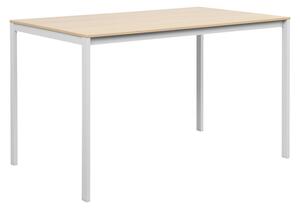 Masa Bucatarie/Dining Foranno PAL Finisaj Stejar 120x75x75cm , Picioare Albe