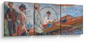 Tablou - Auguste Renoir, Oarsmen at Chatou, reproducere (cu ceas) (90x30 cm)