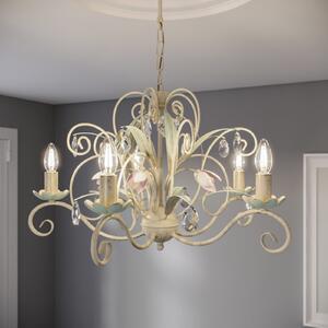 Luminex Candelabru Luce, cu 5 becuri, reglabil, Camera de zi / sufragerie, Metal, Florentin
