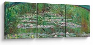 Tablou - Claude Monet, The Japanese Footbridge, reproducere (cu ceas) (90x30 cm)
