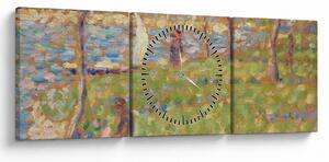 Tablou - Georges Seurat, Study for "La Grande Jatte", reproducere (cu ceas) (90x30 cm)