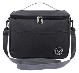 Geantă termică pentru transportul alimentelor, LUNCH BOX, 29x20x21 cm, negru, Ecarla