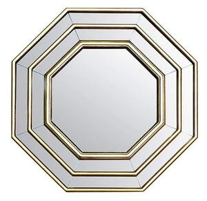 Oglindă decorativa de perete, argintiu, 40x40 cm