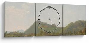 Tablou - Simon Denis, View Near Naples, reproducere (cu ceas) (90x30 cm)